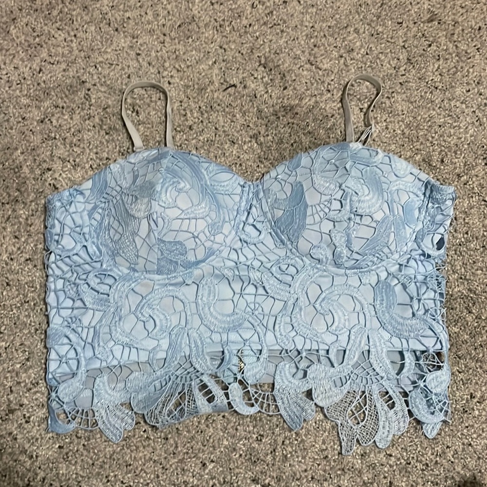 Baby Blue Bralette Size M
